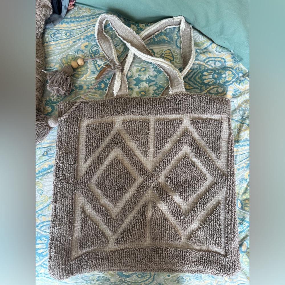 Embellish by Creative Coop Knit Bag NWT